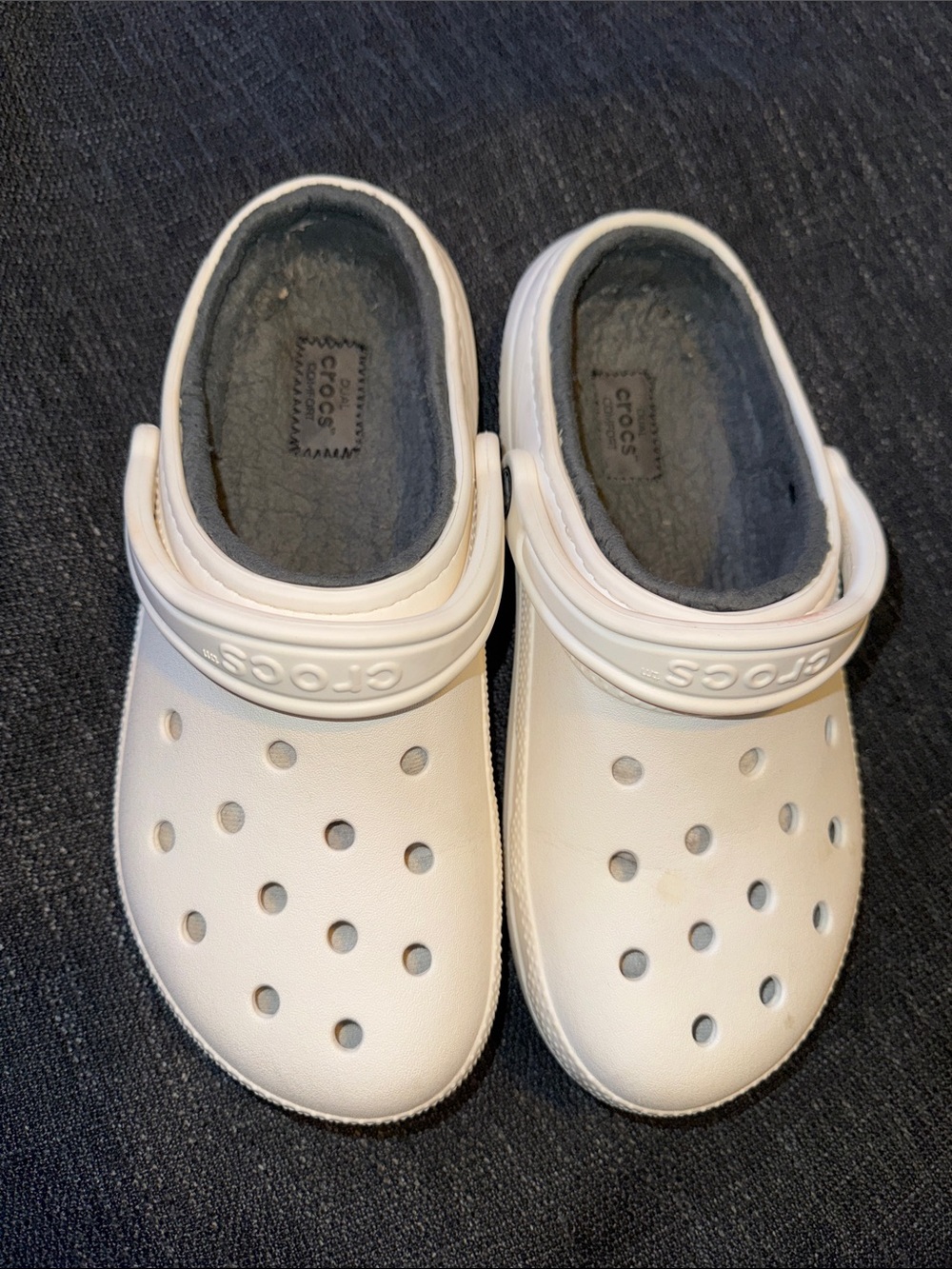CROCS Kids White Classic Clog Water Shoes